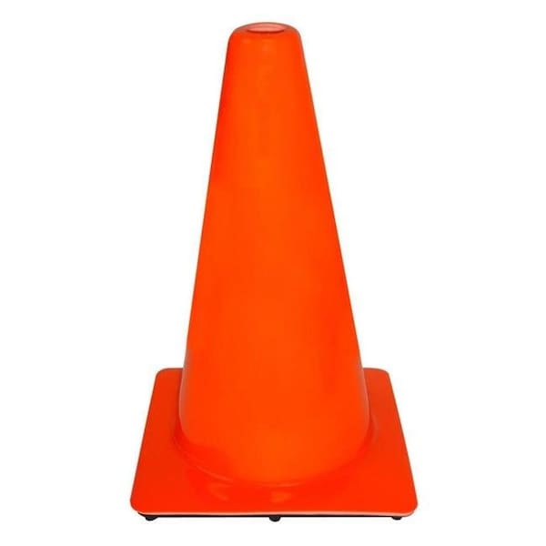 Everrich Industries Everrich EVB-0016-2 12 in. Height Plastic Cones - Orange EVB-0016-2 - main